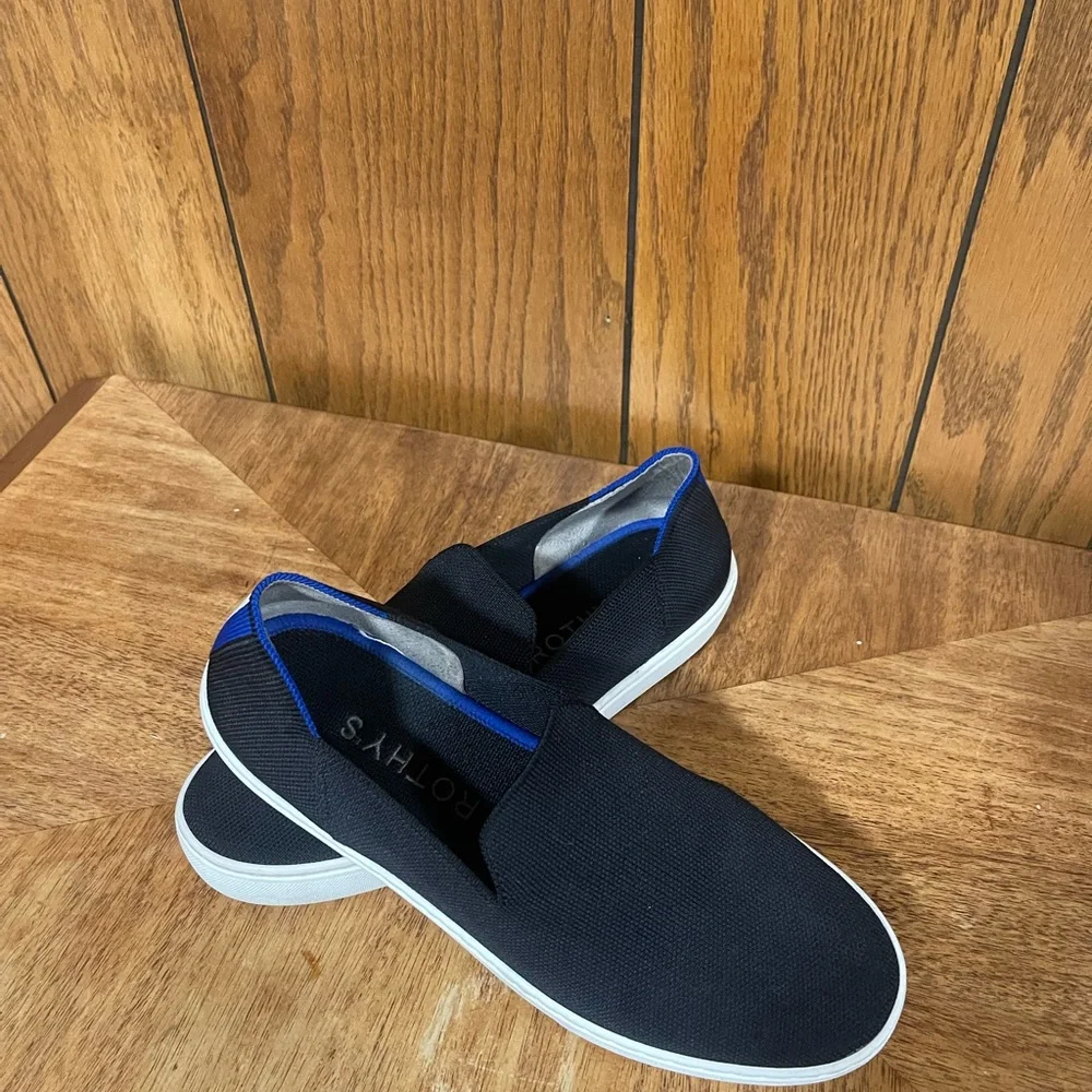 ROTHY's Shoes Slip Ons Sneakers-Black-Size 9,5 - Picture 3 of 11
